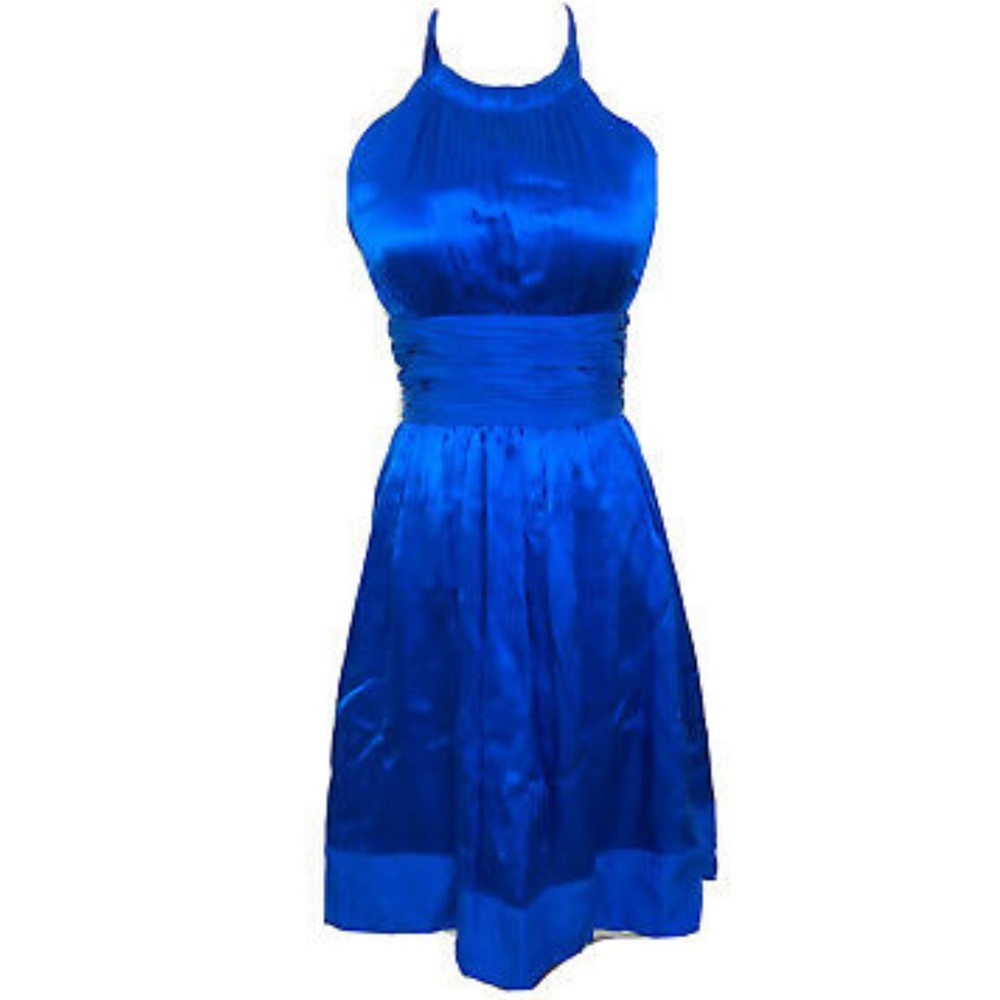 Caché Satin Halter Dress